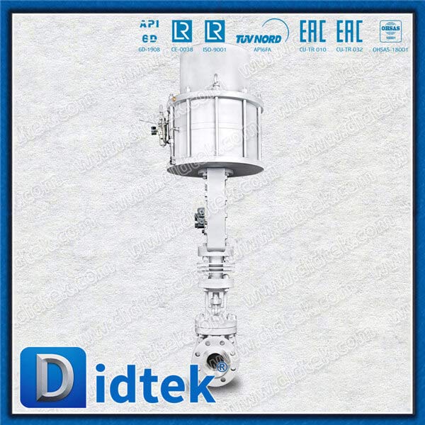 Didtek Steam WC6 3'' Pneumatic Flanged Globe Valve
